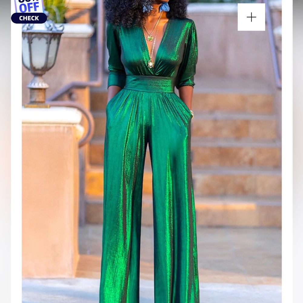 Elegant Green Jumpsuit